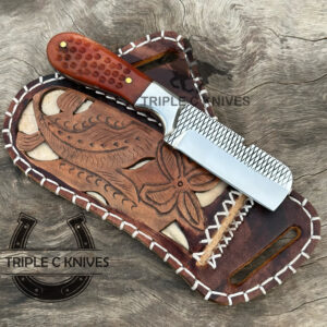 Custom made Horse rasp stainless steel fixed blade Bull cutter knives